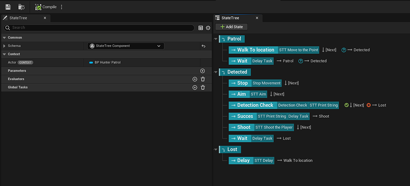 State Tree — Hunter AI